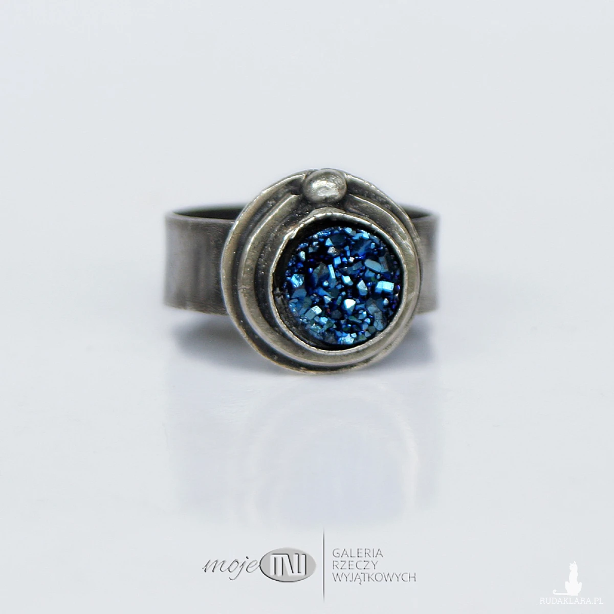 Kwarc tytanowy w srebrze